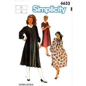 Simplicity 6653 Vintage Sewing Pattern Maternity Dress 