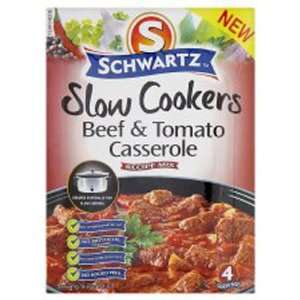 Schwartz Slow Cookers Beef & Tomato Casserole 40g  Grocery 