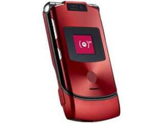 New Motorola 3G RAZR RAZOR V3XX Fire Red Unlocked Mobile Cell Phone 