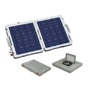   Solar Panel with Built in Charge Controller Cords Included Patio
