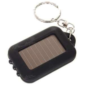  3 LED Solar Panel LED Flashlight Keychain