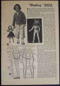 WALKING DOLL 1954 HowTo Build PLANS Doll Conversion  