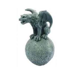  Winged Gargoyle on Ball Garden Statue