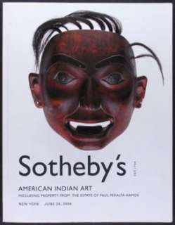 ANTIQUE AMERICAN INDIAN ARTS  PERALTA RAMOS TAOS COLLECTION  Sotheby 