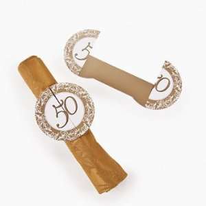  50th Anniversary Napkin Rings   Tableware & Napkins 