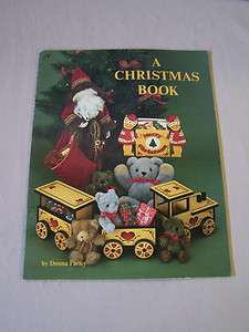 Christmas Book Donna Farley Painting Wood Crafts 1989  