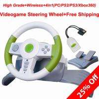 New Wireless Steering Driving Racing Wheel for 4in1 PC/PS2/PS3/XBOX360 