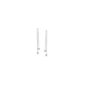   Drop Threader Earrings in Sterling Silver ss religious charms Jewelry