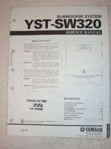 Yamaha Service Manual~YST SW320 Subwoofer System~Orig.  