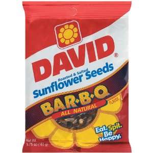 Davids Sunflower Seeds   BBQ Flavor, 6 Grocery & Gourmet Food