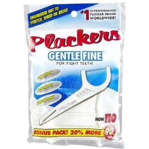  Plackers Gentle Fine Floss Picks 90 ct (Quantity of 9 