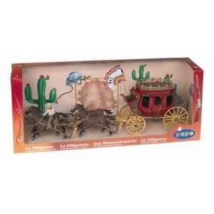    Set Stagecoach with Coachman from the Western Series Toys & Games