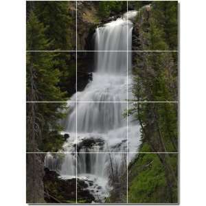  Waterfalls Photo Floor Tile Mural 27  36x48 using (12 