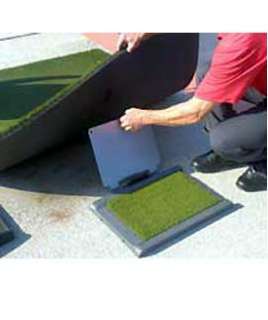 The patented design of Fairway Pro includes a top turf tray that 
