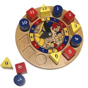   Hickory Dickory Dock Classic Wood Made in USA Toy Clock Toys & Games